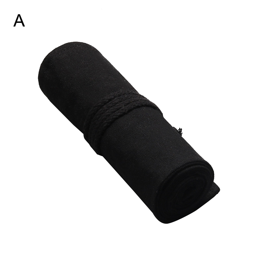 12/24/36/48/72 Holes Big Capacity Durable Eco-friendly Unisex Pencil Case Pen Bag Roll Holder Stationary Container: A