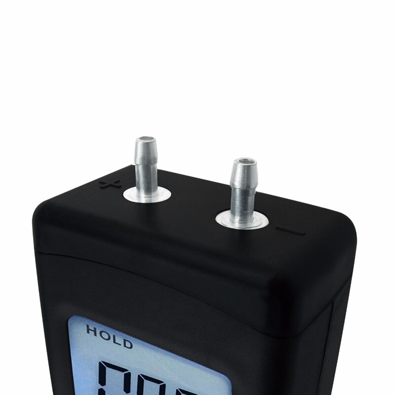 Manometer digitale draagbare handbediende lucht vacuüm gasdrukmeter met achtergrondverlichting 11 eenheden  +/- 13.78 kpa  +/- 2 psi