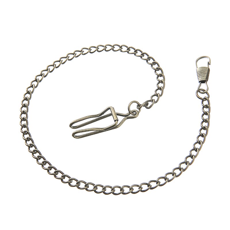 Alu lomme wacth kæde detaillegering lommeur holder halskæde kæde bronze / sølv vintage stil 5 farver til valg: Bronze