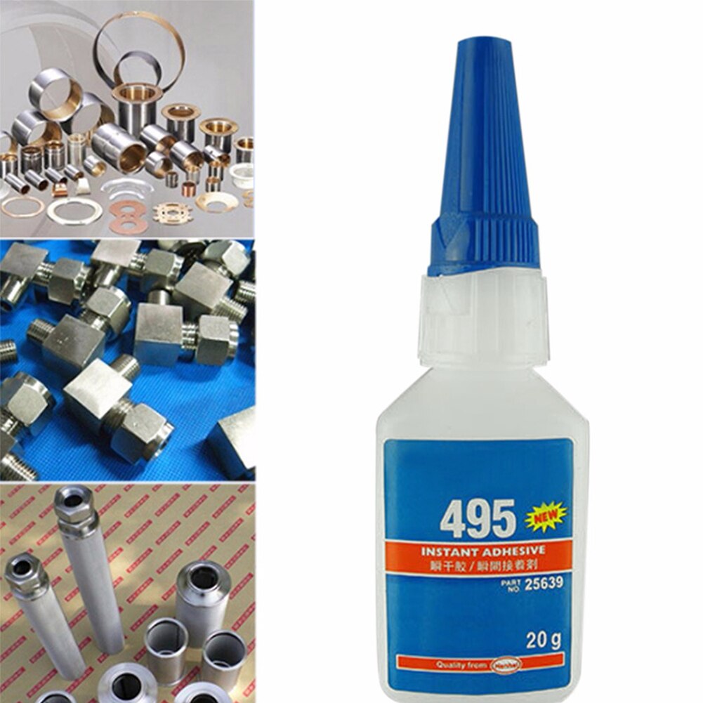 Super Lijm 20G Instant Lijm Sneldrogende Fles Voor Plastic/Hout Vloeibare Lijm Voor Kantoor/School sterker 406/480/403/495