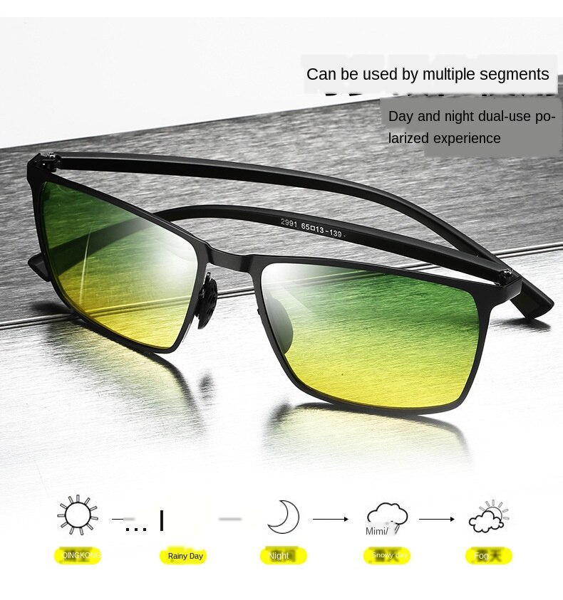 Day and Night Sunglasses Driver's Polarized Sunglasses Night Vision Glasses Night Vision Goggles Driving
