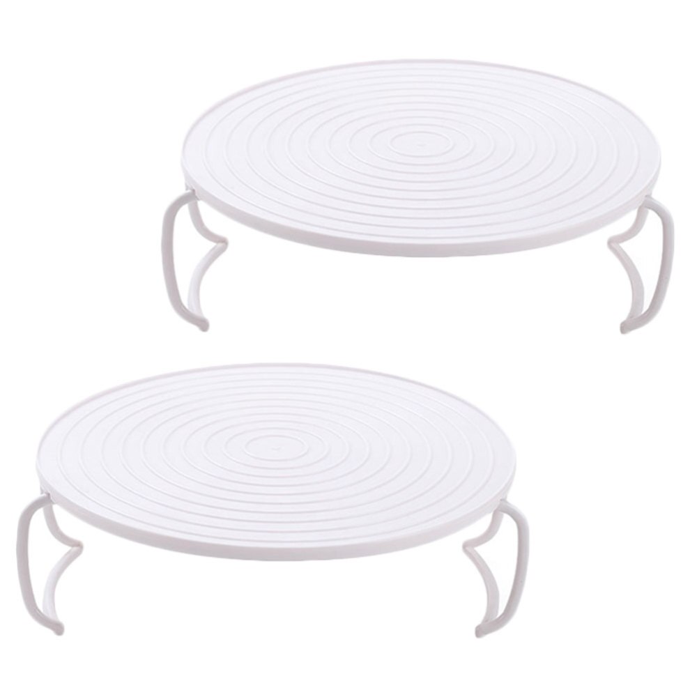 2pcs Home Microwave Oven Food Tray Convenient Layered Microwave Oven Tray Food Tray
