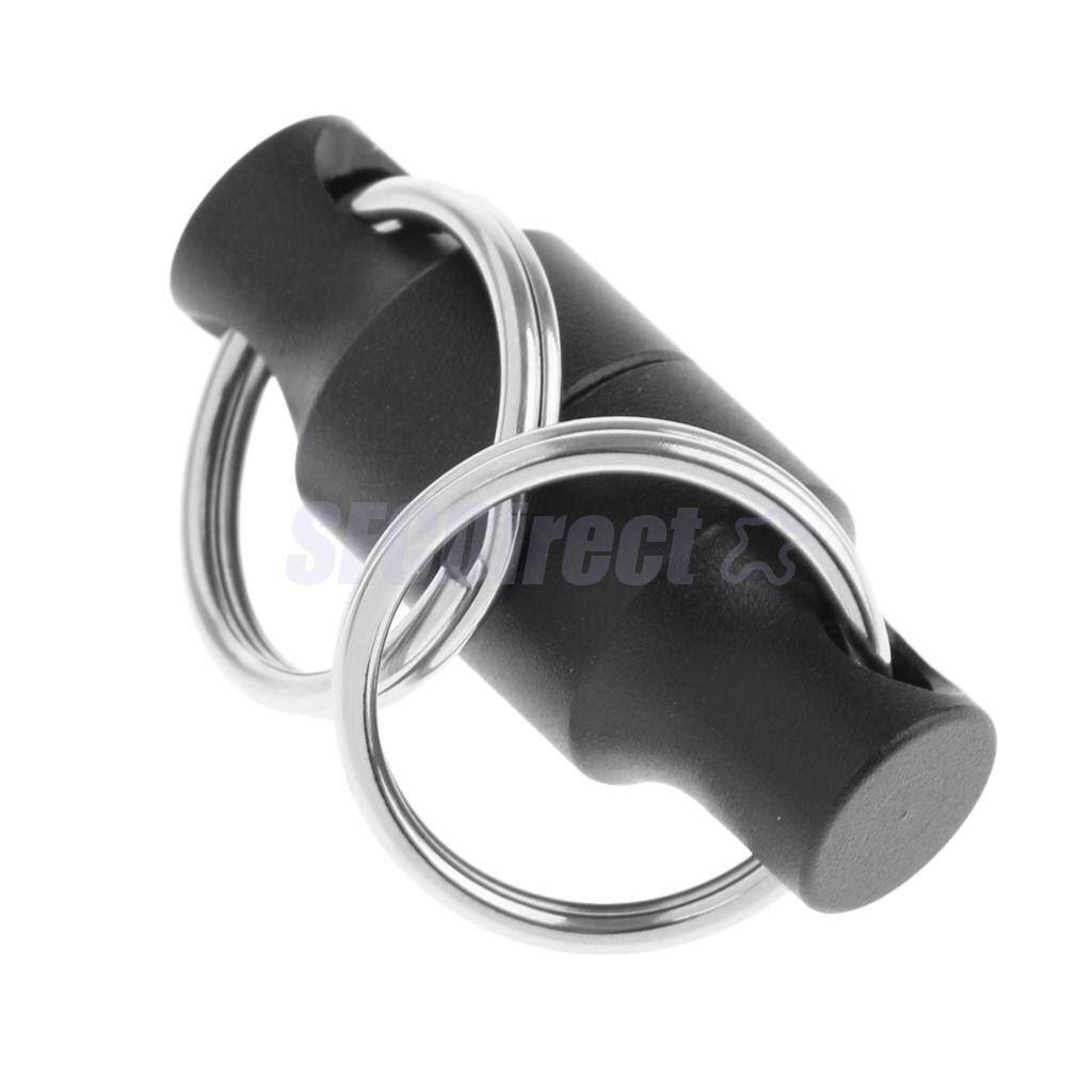 Fly Fishing Accessories Landing Trout Net Magnetic Net Release Holder Buckle Keeper with Split Rings Black