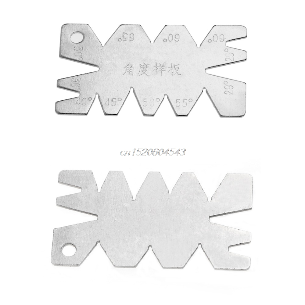 Screw Thread Cutting Angle Gage Gauge Measuring Model Tool Stainless Steel Measture Tools R08 Whosale