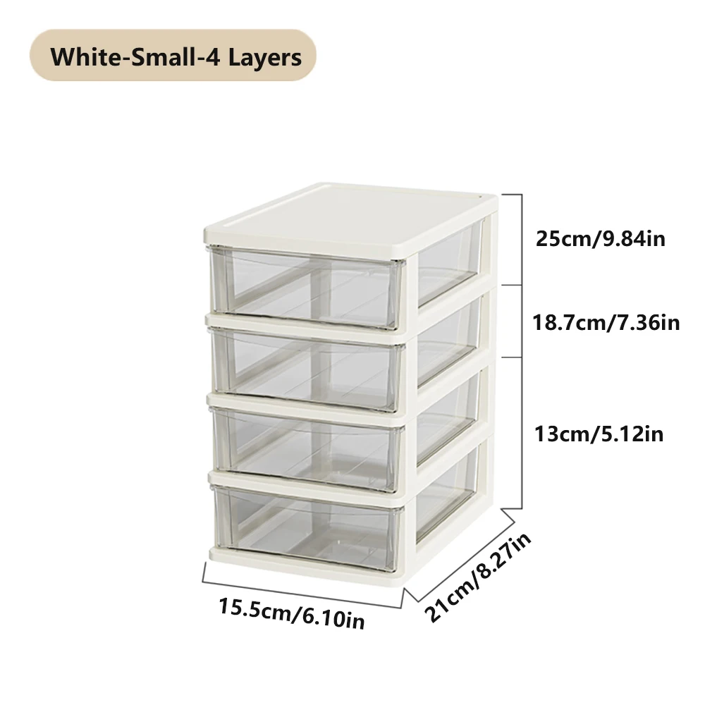 2-6 Layers small Desktop Storage Box with Drawer Heightened Table Organizer Plastic Office storage cabinet for home Stationery: Pink