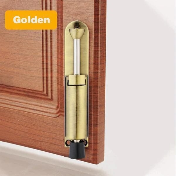 Stainless Steel Telescopic Door Stopper Silver Spring Loaded Step-On Door Holder Door Stops For Household Hardware