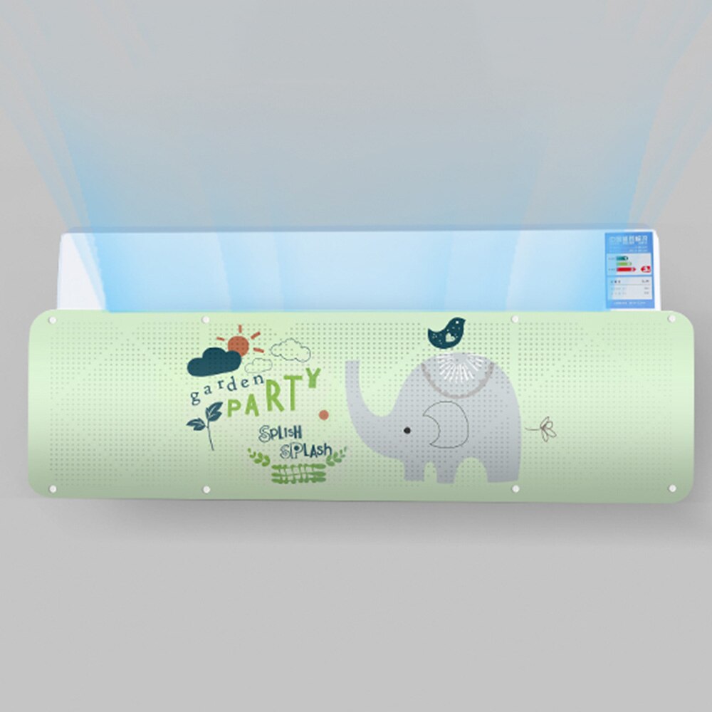 Adjustable Air Conditioning Cover Wind Deflector Windshield Air Conditioner Tools Air Baffle Shield Home Office Accessories: Elephant-color