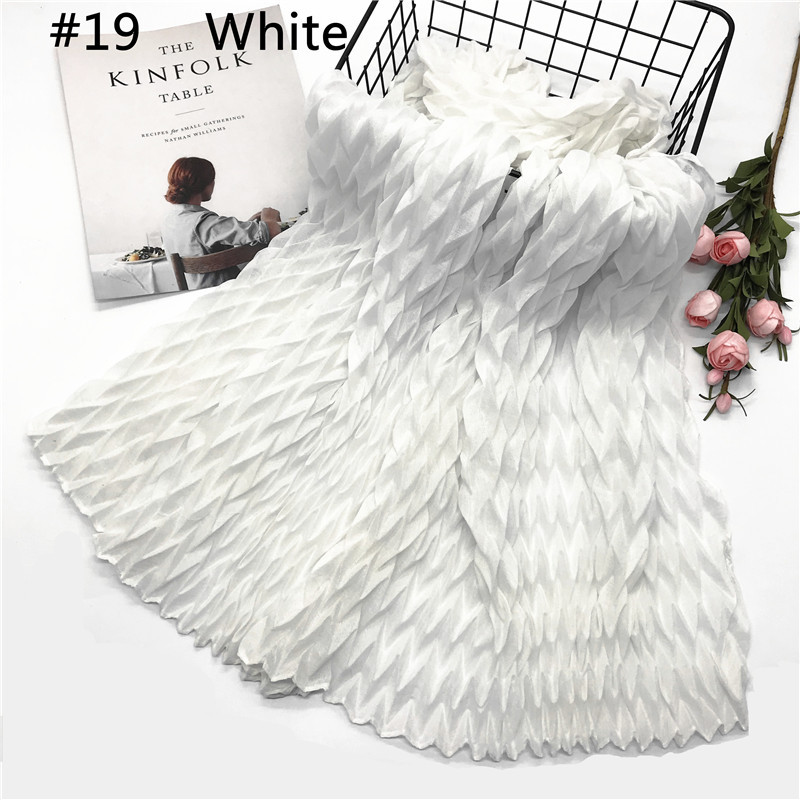 musulman ondulation coton hijab turban écharpe femmes châles et enveloppes foulard islamique arabe coton tête écharpe hijab musulman: 19