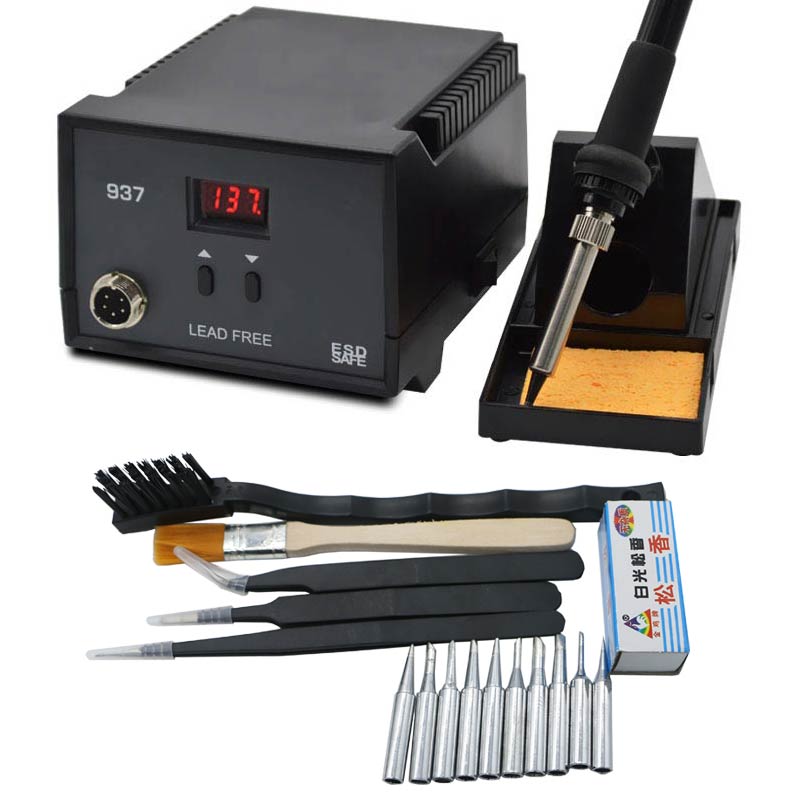 Big power 600W Soldering Station Electric Solder Iron 936 LED Digital Solder Iron 937 Better Than for 936: Green