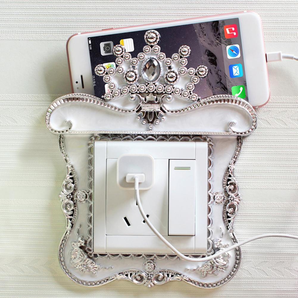 Autocollant de commutateur de Style européen, sans poinçon, en plastique, pour prise murale, pour maison