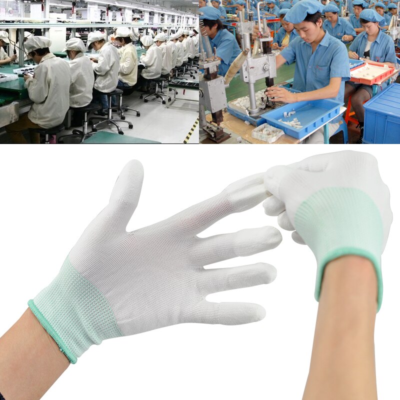3 Pairs Anti Static ESD Safe Universal Gloves Electronic Working Gloves PC Computer Antiskid for Finger Protection