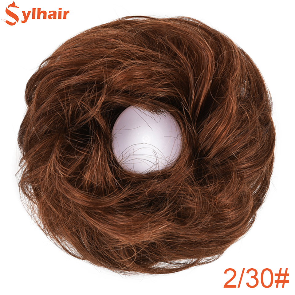 Sylhair Women's Hair Buns Synthetic Hair Curly Chignon Messy Bun Hair Messy Buns Updo Roller Hairpiece For Women: ZFQQ-2-30