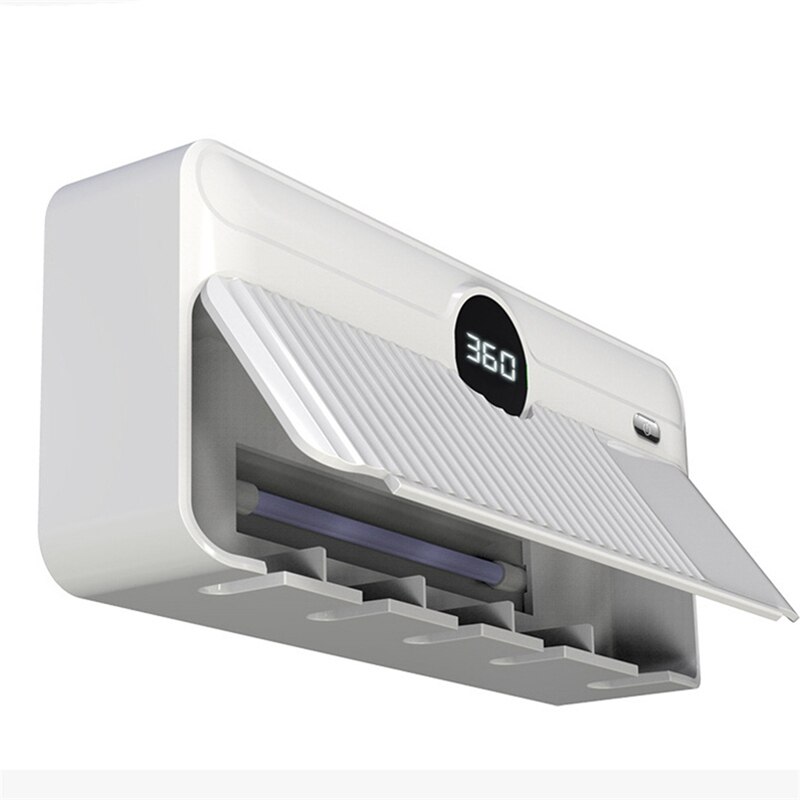 Smart UVC Disinfection Toothbrush Holder Disinfection Tool Drying LED Portable Toothbrush Disinfection Box