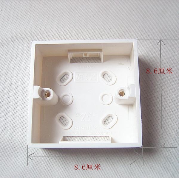 1pcs 86 X 86mm Waterproof Wall Plate Junction Box Back Plate Box Outer Side Back Box 86x86x34mm