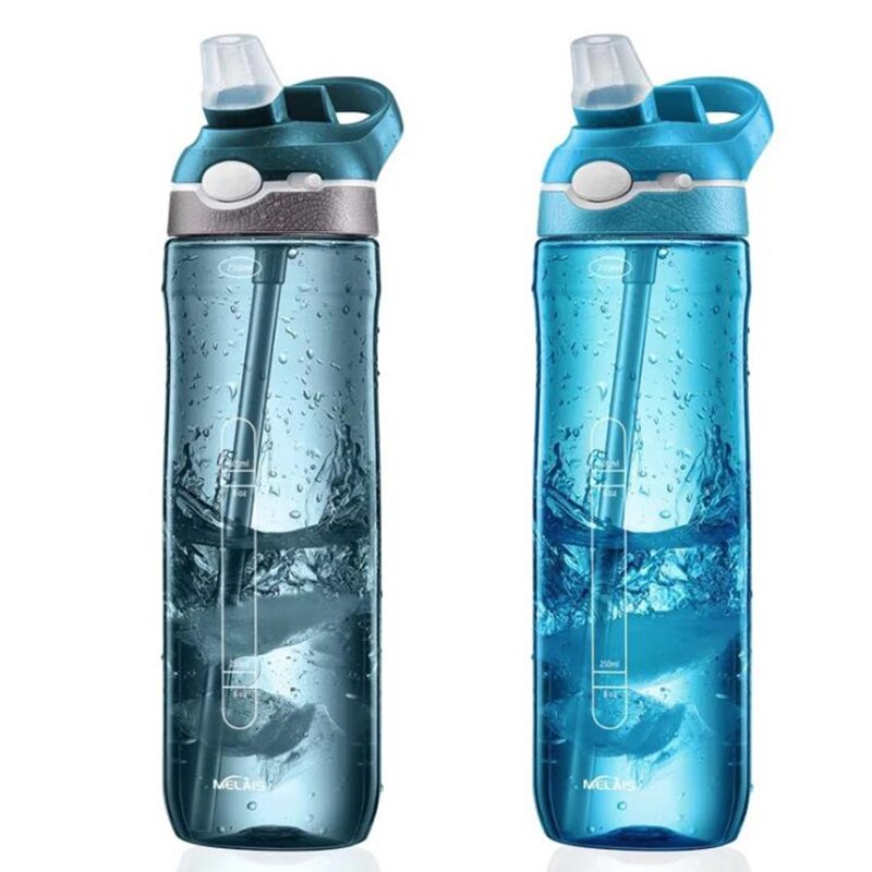Outdoor Sport Water Fles Grote Capaciteit 750MLPortable Waterkoker Drinkfles Zuignap voor Riding Camping Wandelen Fietsen