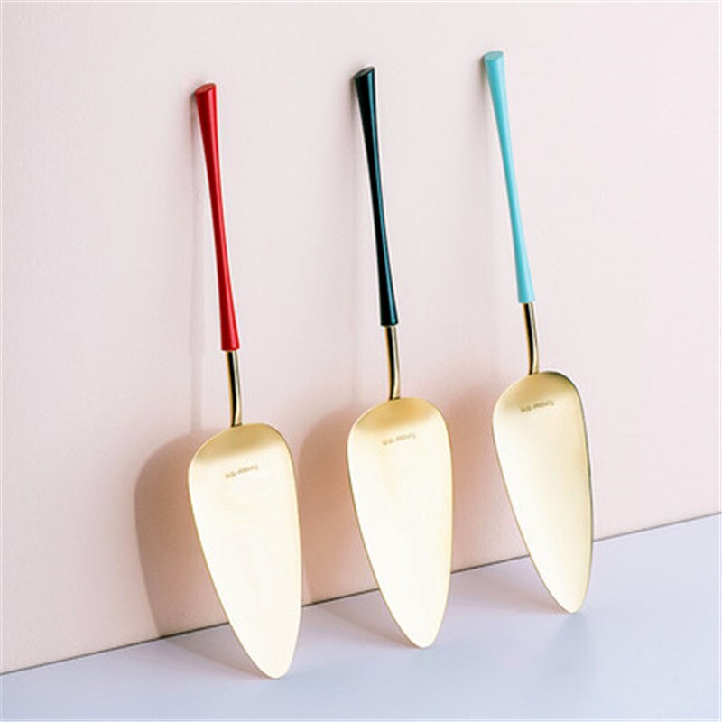 1Pc Stainless Steel Serrated Edge Cake Server Blade Cutter with Cake Knife Pizza Cake Shovel Kitchen Baking Pastry Spatulas