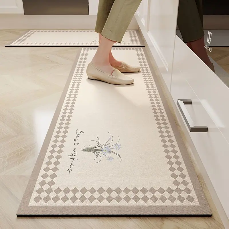 Super Absorbent Mat Kitchen Table Mat Diatomaceous Mud Absorbent Quick Drying Anti Slip Anti Fall Anti Oil Stain Floor Mat: 1000mmx1000mm / green