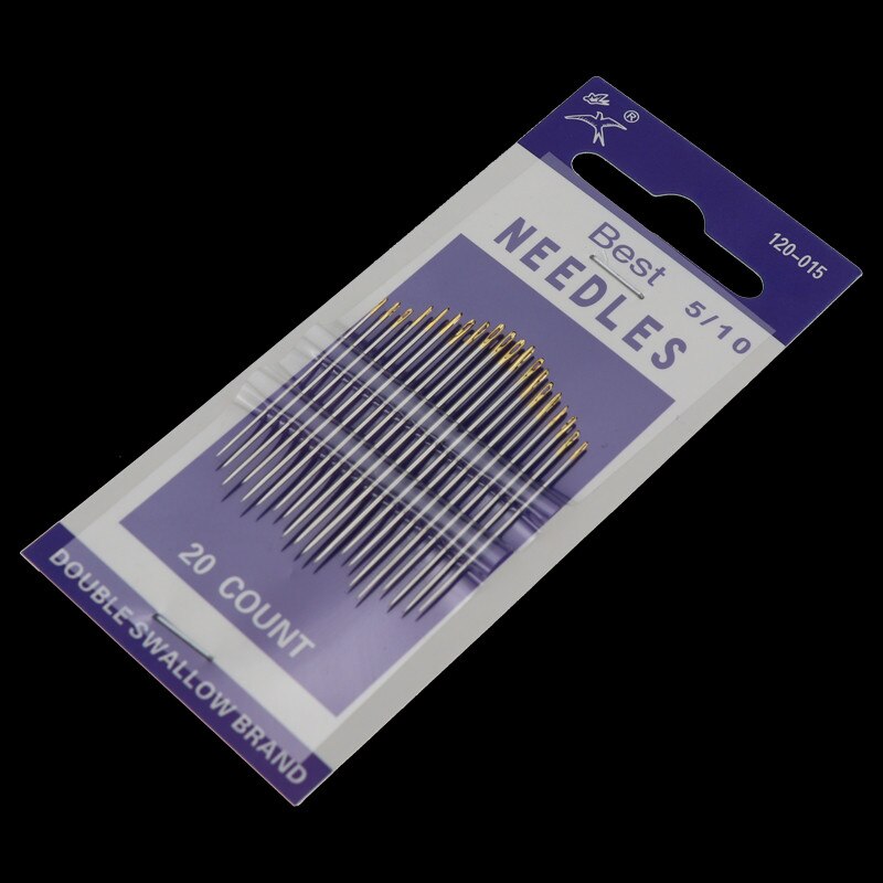 Beading Needle Tools for Jewelry Making DIY Hand stitches Sewing Needles DIY Embroidery Big Eyes Steel Needle: 20PCS 120-015