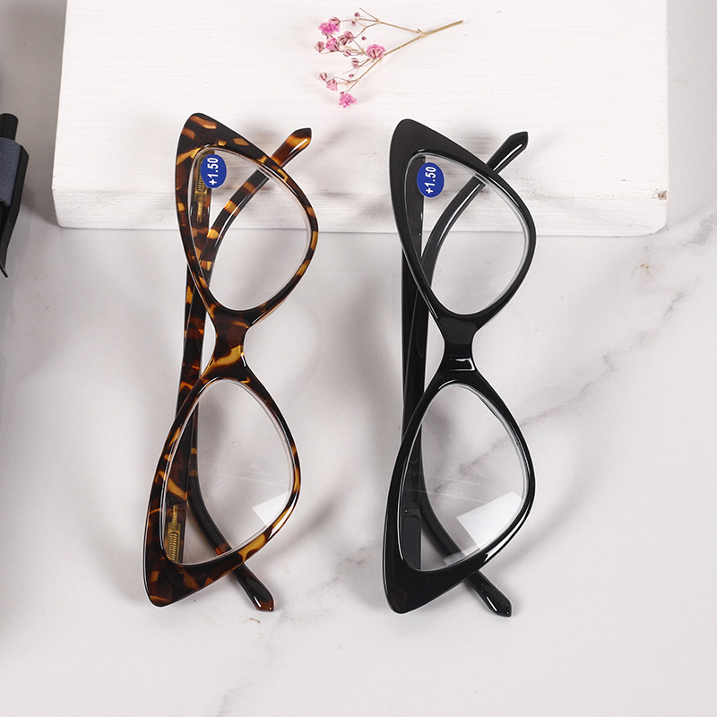 Gafas de lectura tipo ojo de gato para mujer, anteojos de lectura estilo ojo de gato, estilo Retro, leopardo, ligeros, para presbicia, + 1,0 + 1,5 + 2,0 + 2,5 ~ + 4,0