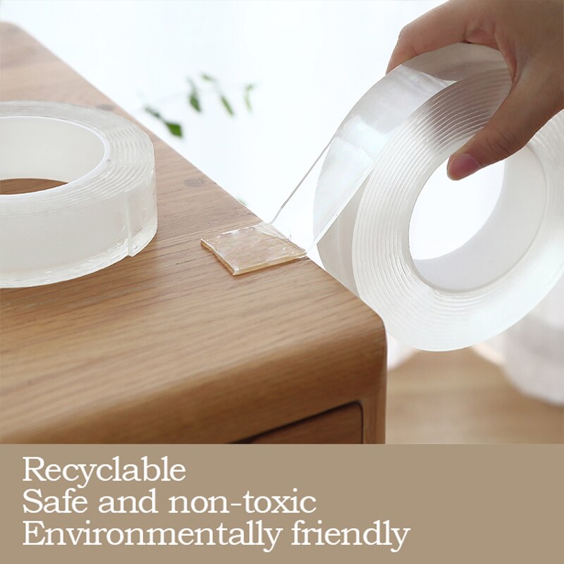 1M/3M/5M Reusable Nano Tape Double Sided Tape Nano Traceless Waterproof Adhesive Tape Loop Disks Tie Glue Gadget