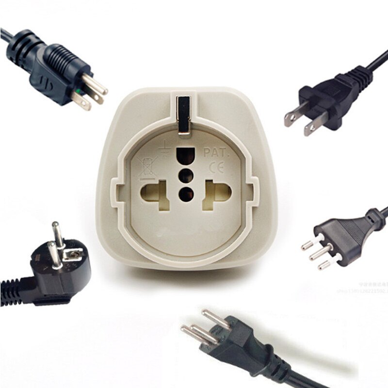 Universal Eu/Gemany Naar Ons 3pin Plug Adapter Converter Euro Europa Naar De Vs Amerika Japan Jp Canada Ca 3pin Charger Converter Plug