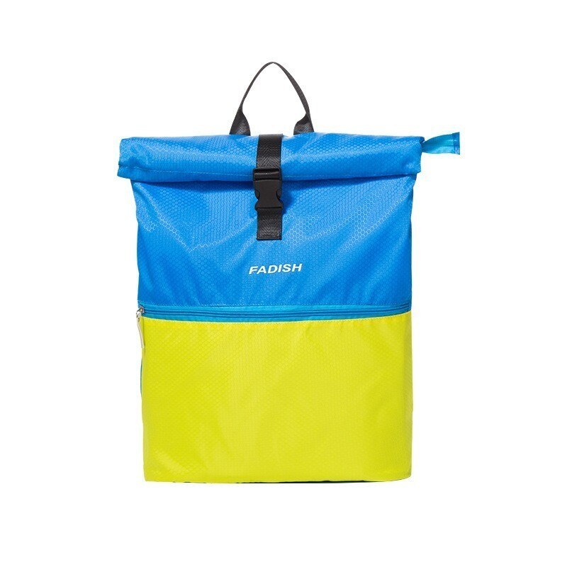 Waterproof Swimming Bag Backpack Rucksack Dry Wet Bag Outdoor Beach Gym Bag for Travelling Rafting Boating Kayaking Canoeing: Blue and Yellow