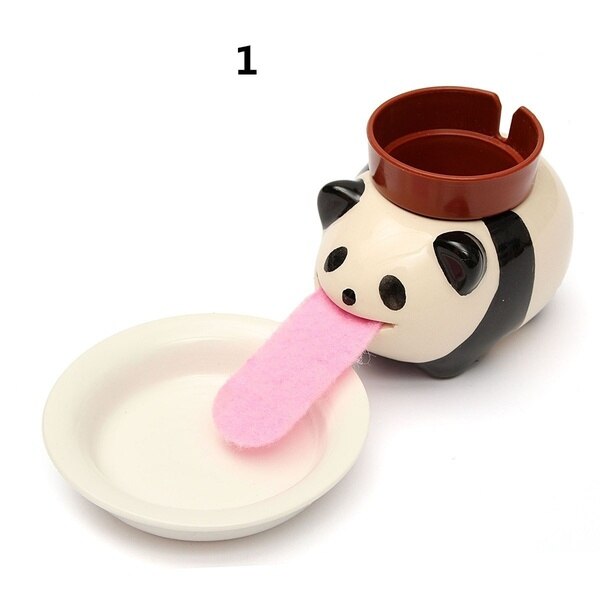 Animal Planter Cute Animal Tongue Pot Ceramic Self Watering Critter macetas: Panda