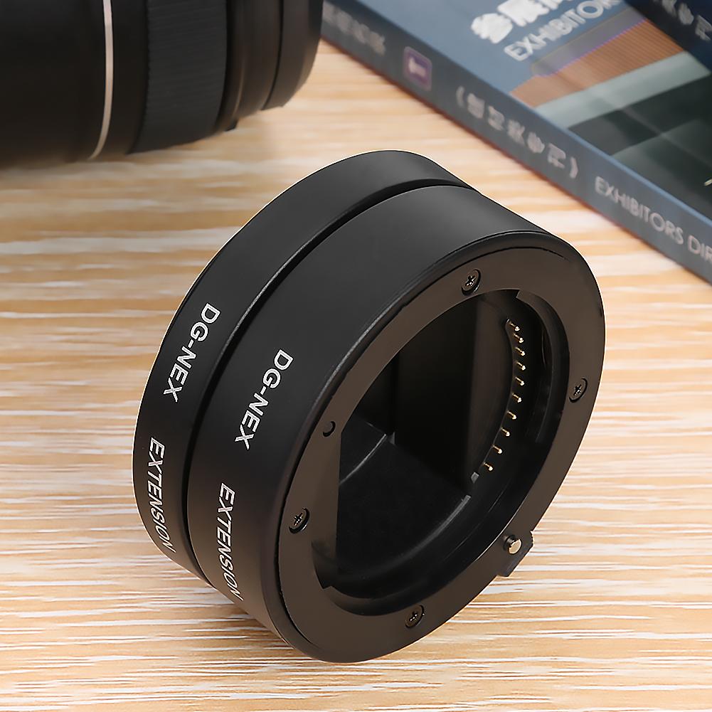 Professionelle Makro Verlängerung Rohr Bausatz 10mm 16mm Auto-fokus einstellen Metall Linsen Zubehör für Sony NEX E montieren Kamera