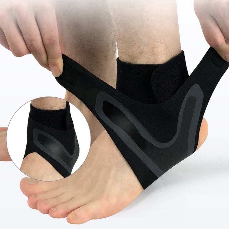 Attelle de cheville en Fiber de Polyester respirante pour les entorses, les blessures de gymnastique, les hommes et les femmes, soutien de la cheville, Compression, sécurité sportive, 1 pièce: Left Black / S