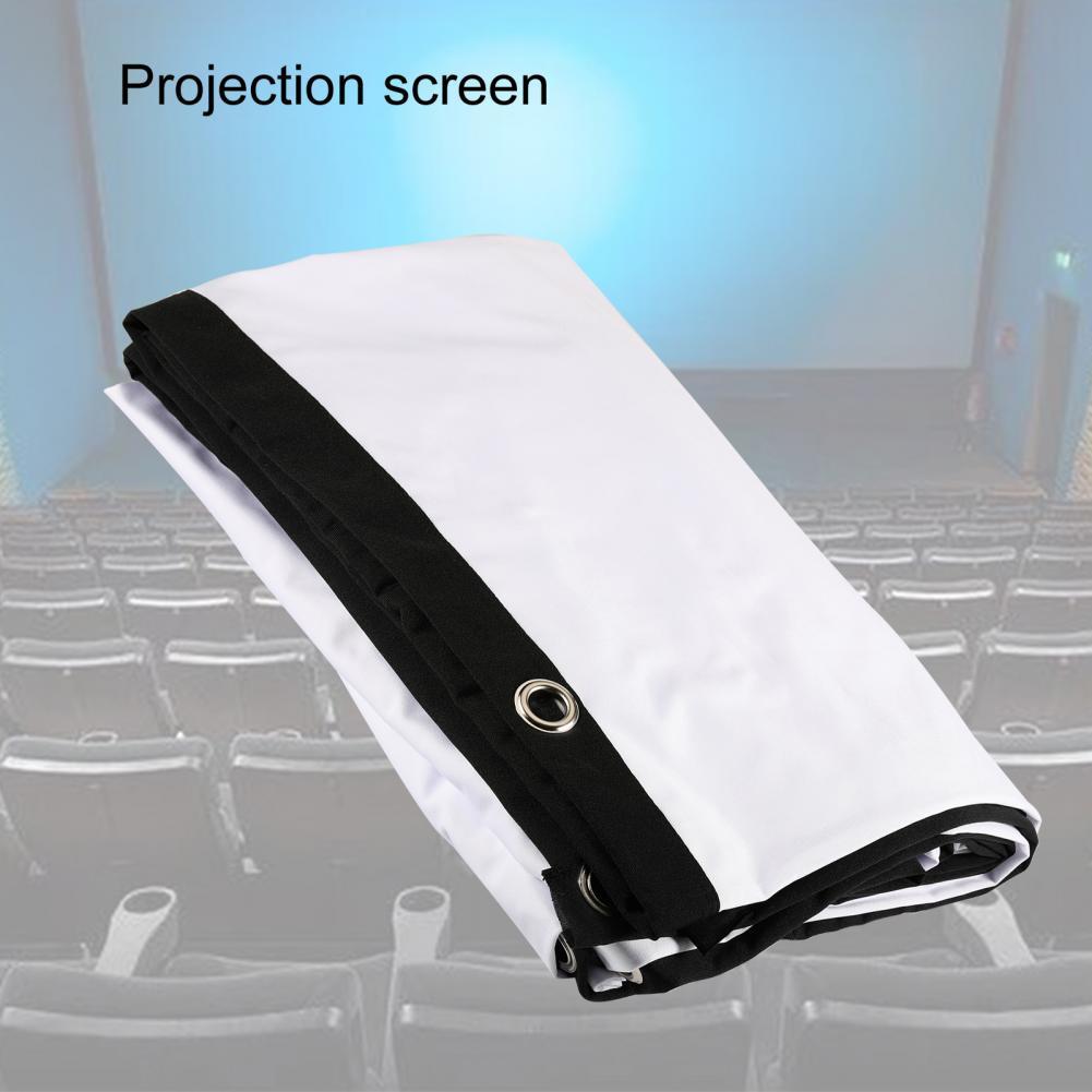 H150 150 Inch 16:9 Draagbare Projector Scherm Hd Opvouwbare Projectiescherm Wit Voor Wandmontage Home Theater Bar Reizen