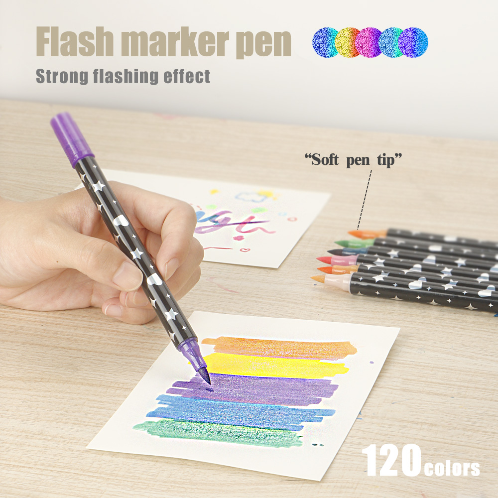 12-60 Pcs Double Tip Art Markers Vibrant Colors Quick-Drying For Painting Graffiti DIY Crafts Art Stationery School supplies.