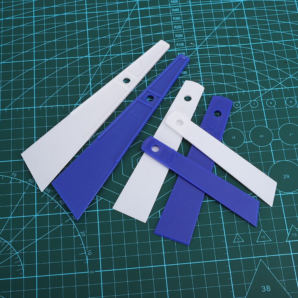 6Pcs Plastic Lijm Tool Uitstrijkje Lijm Schraper Lederen Craft Gereedschap Hand-Made Naaien Plastic Lijm Tool Accessoires