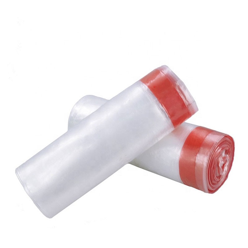 5Rolls Household Compostable Biodegradable Plastic Garbage Trash Bin Bags with Drawstring