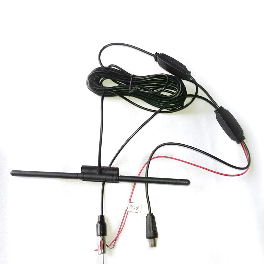 Car TV Antenna Tuner DVBT Radio Amplifier IEC Connector Plug for Car Dash DVD Head