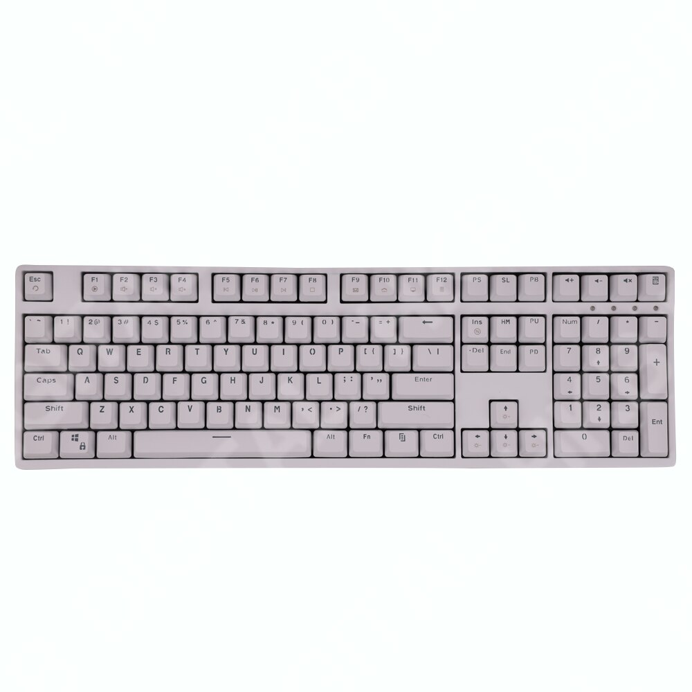 Mechanical Keyboard Keycaps White Color Transparent Backlight OEM Profile for GK61 Anne Pro 2 60% 68% 80% Keyboard PC Game
