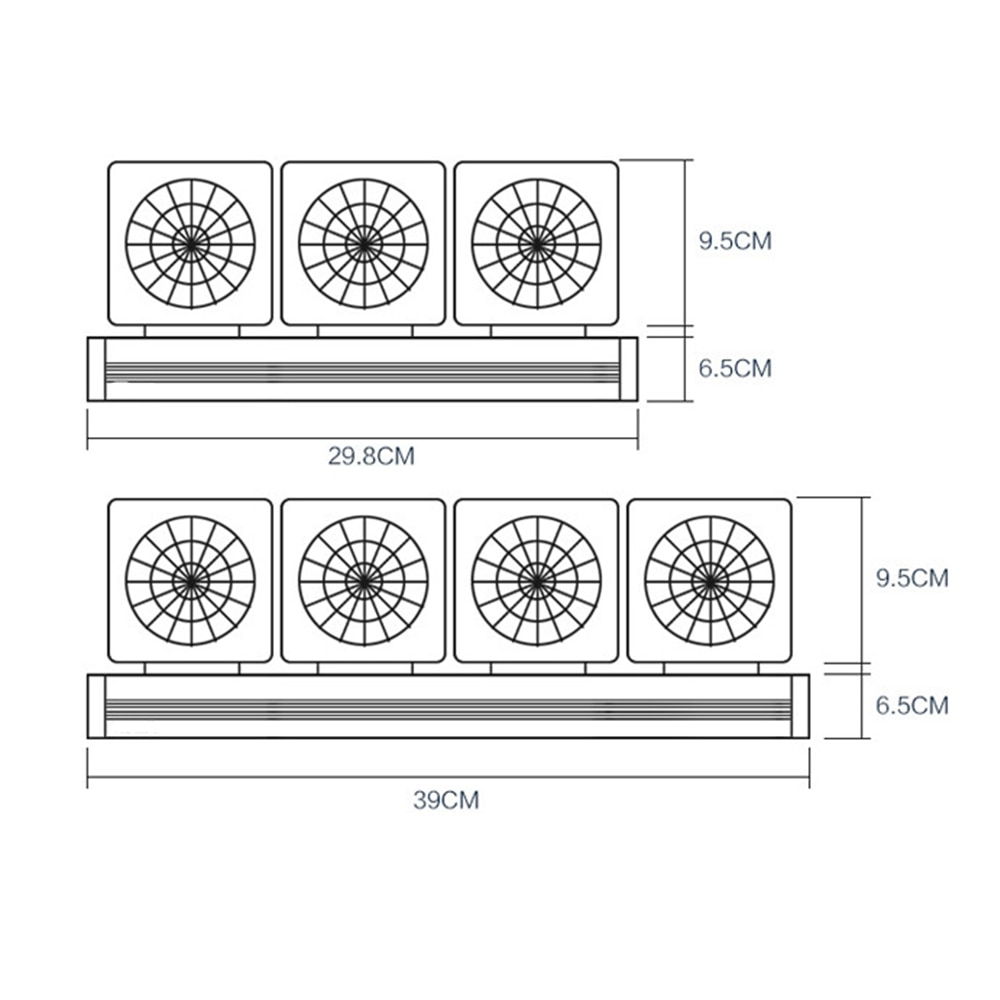 Ventilador disipador de tanque de peces, miniventiladores de calor para plantas acuáticas, tarros, tanque de peces, ventiladores de refrigeración de cilindro de Camarón, ventiladores de acuario silenciosos