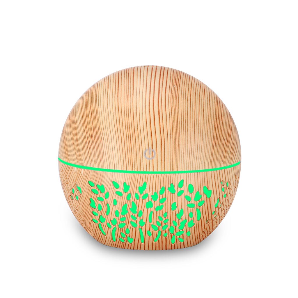 Ätherisches Öl Diffusor Ultraschall-luftbefeuchter Mit Holzmaserung Farbwechsel LED Licht Elektrische Aroma Schilf Diffusoren