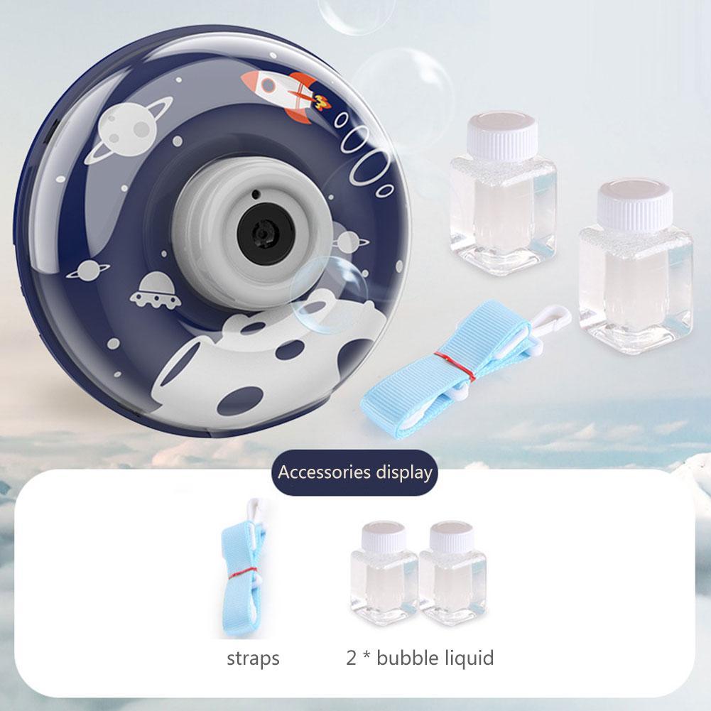 Speelgoed Voor Jongens Voor Kinderen Jongens Meisjes Muziek Camera Bubble Speelgoed Interessante Blower Machine Speelgoed 50Ml Automatische Speelgoed Bubble: Blauw