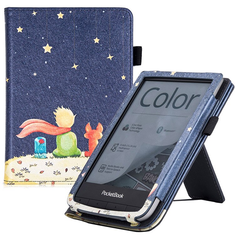 PocketBook – livre de poche tactile HD 3/5/Basic Lux 2/PocketBook Basic 4/Pocketbook, étui de 633 couleurs avec support/repose-main: Little Prince