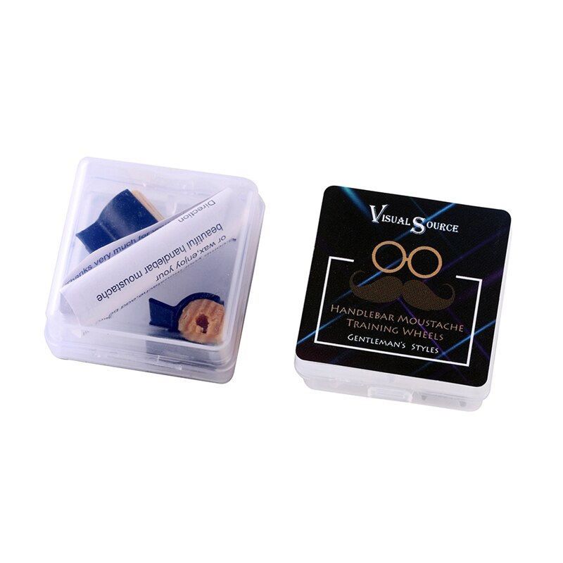 Mannen Salon Snor Styling Sjabloon voor Baard Vormgeven Styling Tool Goede Hout Silicagel Snor Training Wielen