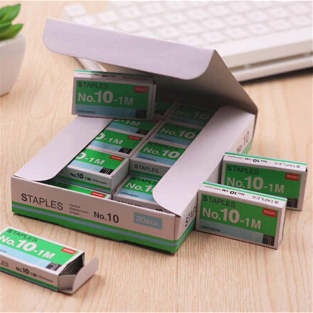 Mini Staples No. 10 Staples 20 Box/lot Small Kawaii Office Binding Universal For School Study Supplies Cute Stationery