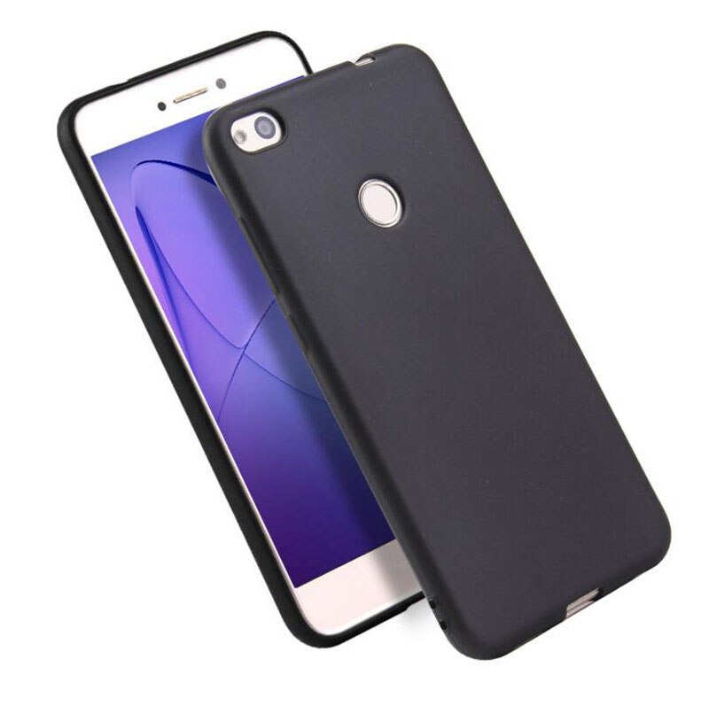 Huawei GR3 Matte Case GR3 Silicone Soft TPU Cover case for huawei GR3) Matte Candy solid colors Cover Back Case: Black