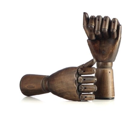 Mechanical Artificial Sketch Hand Model Activity Wooden Hand Mannequin For Shop Window Jewelry