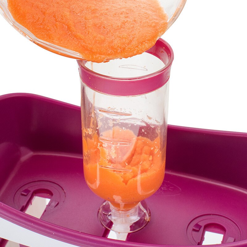 Pressoir Station alimentaire | Organization des aliments pour bébés stockage des conteneurs ensemble de machines à aliments pour bébés Machine à emballer des fruits