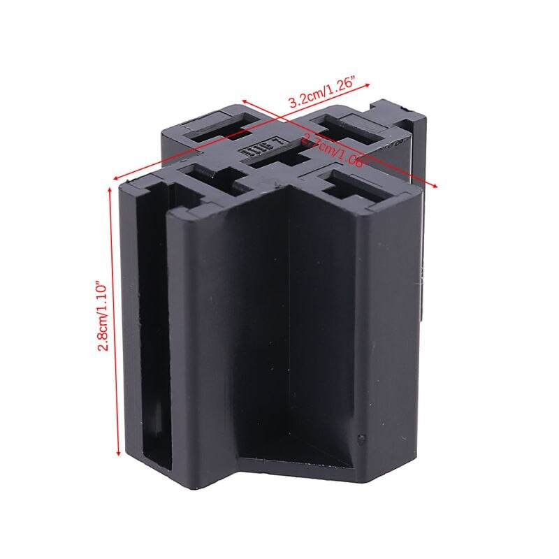 40a 5- polet relæstikstik med 5 x 6.3mm terminaler holder til bilrelæ