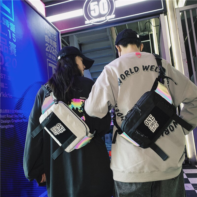Originale dunkle umhängetasche für paare, geräumig, im harajuku-stil, lässig, für studenten, damen.
