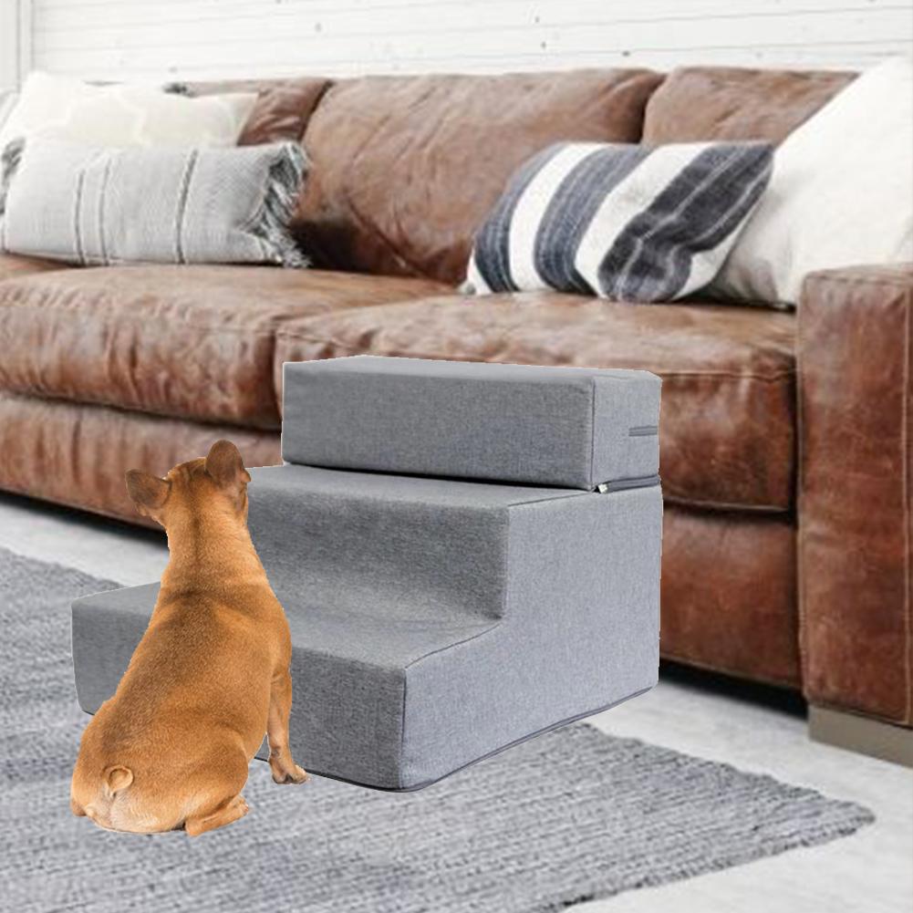 Hond Huis Hond Trappen Huisdier 3 Stappen Trap Voor Kleine Hond Kat Pet Ramp Ladder Anti-slip Verwijderbare Honden bed Trappen Dierbenodigdheden