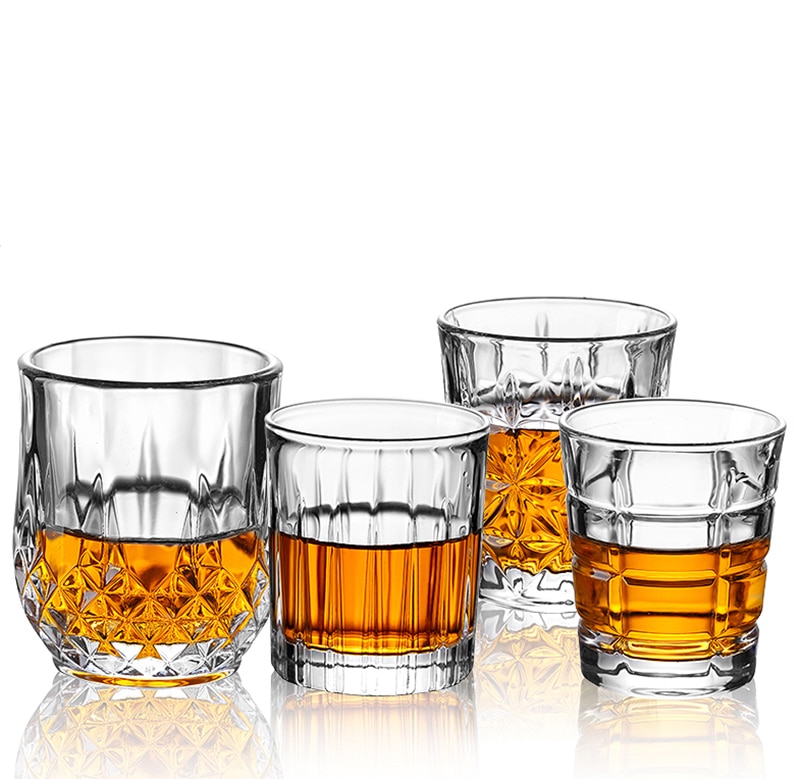 50Ml Shot Glas, Whisky Borrelglaasjes, Mini Glazen Bekers Voor Likeur, Double Side Hartelijke Bril, tequila Cups Kleine Glazen Schot Kopjes