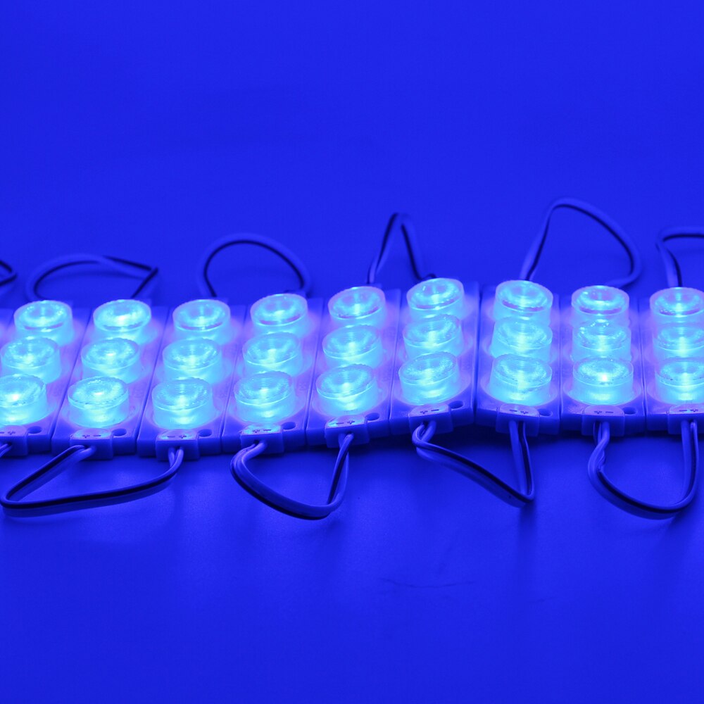 20pcs Led Module LED store front window led module light sign bar SMD 3030 3LED Injection white ip68 Waterproof Strip Light 12V