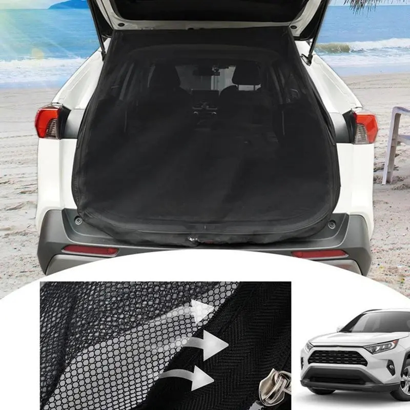 Mosquitera para puerta trasera de coche, pantalla magnética Universal, malla de ventilación para SUV MPV, mosquiteras para moscas y mosquitos de verano